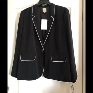 Halogen Piped Twill Jacket